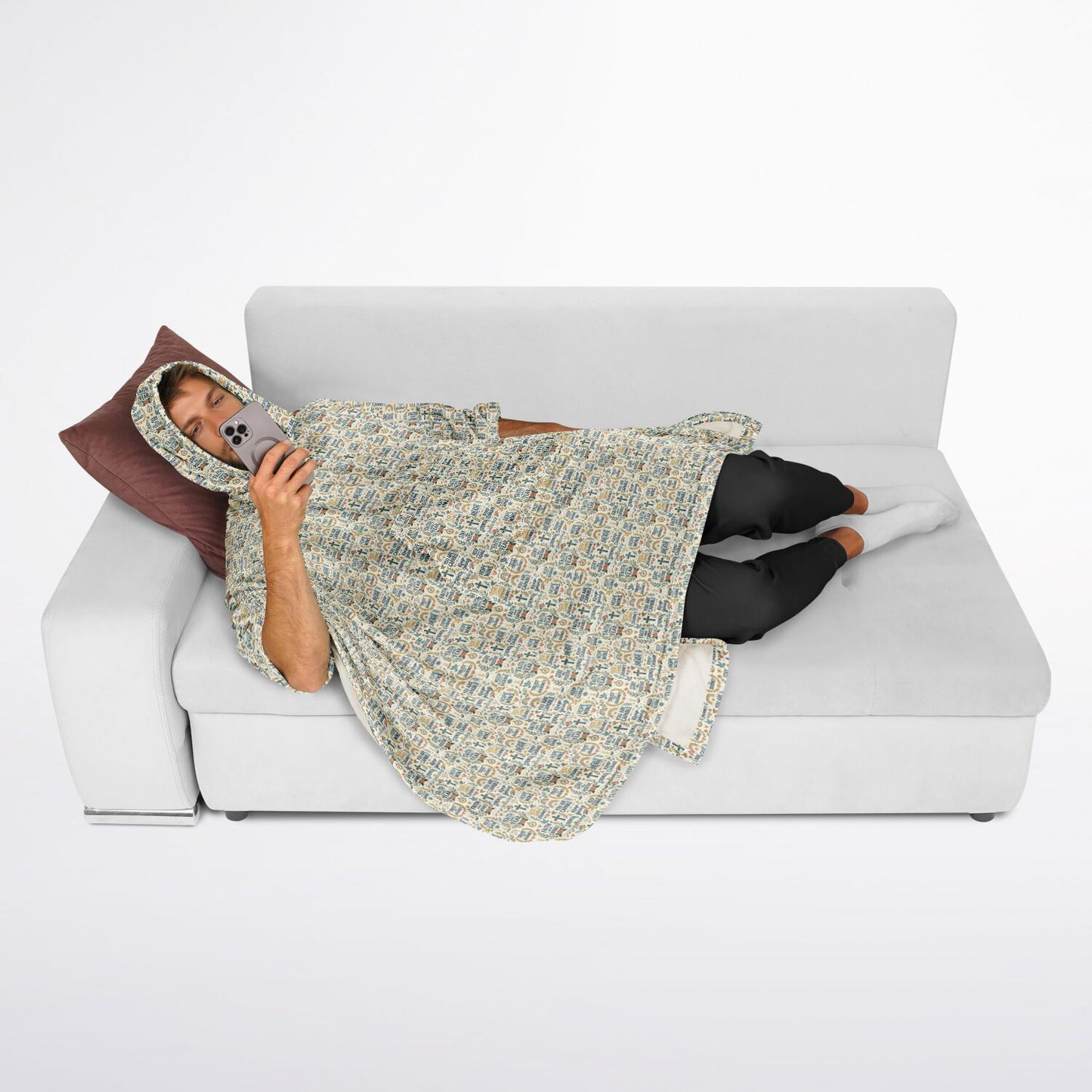 The Prayer Wrap — Flannel Blanket Poncho