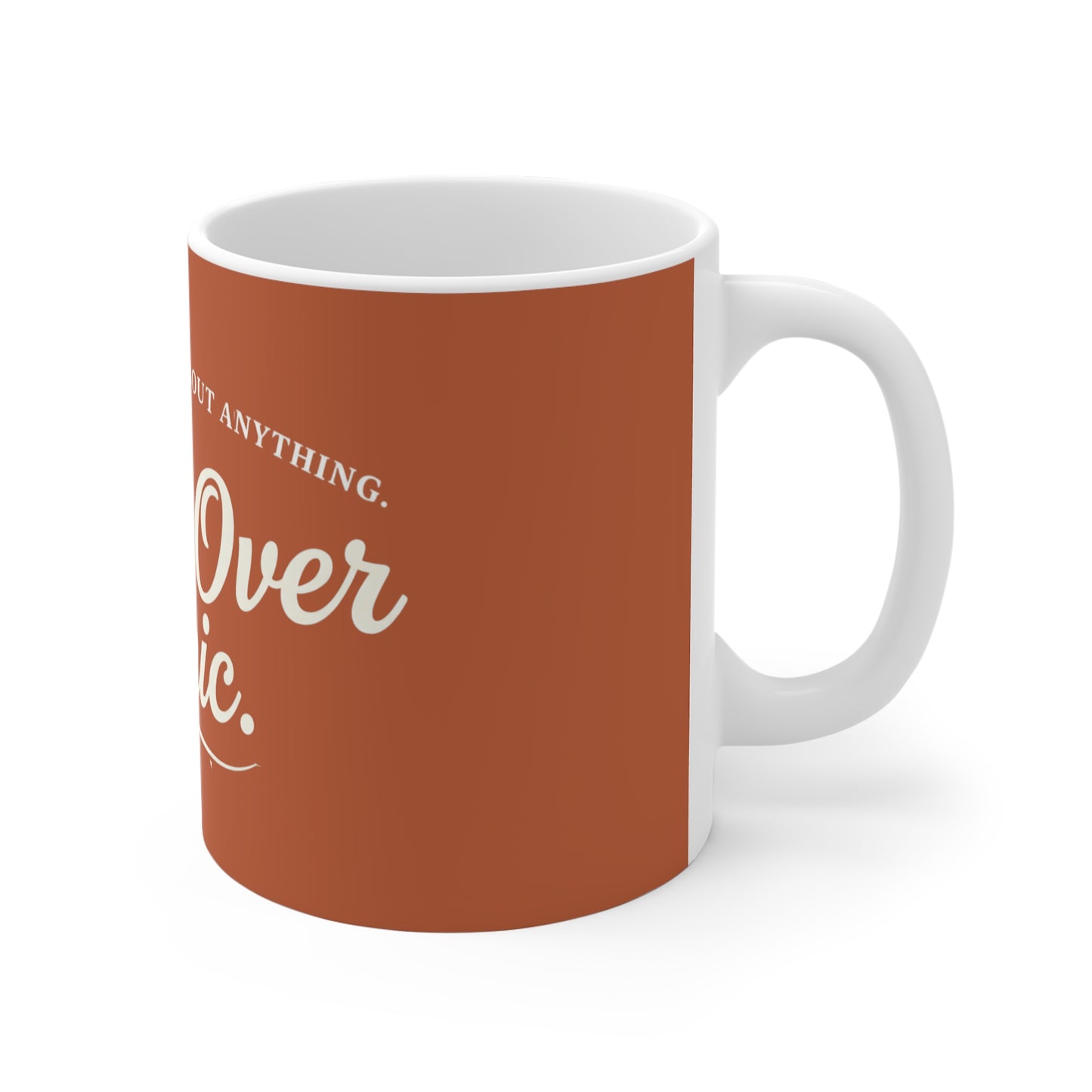 Peace Over Panic Ceramic Mug — "Do Not Be Anxious About Anything" Inspirational Coffee Cup