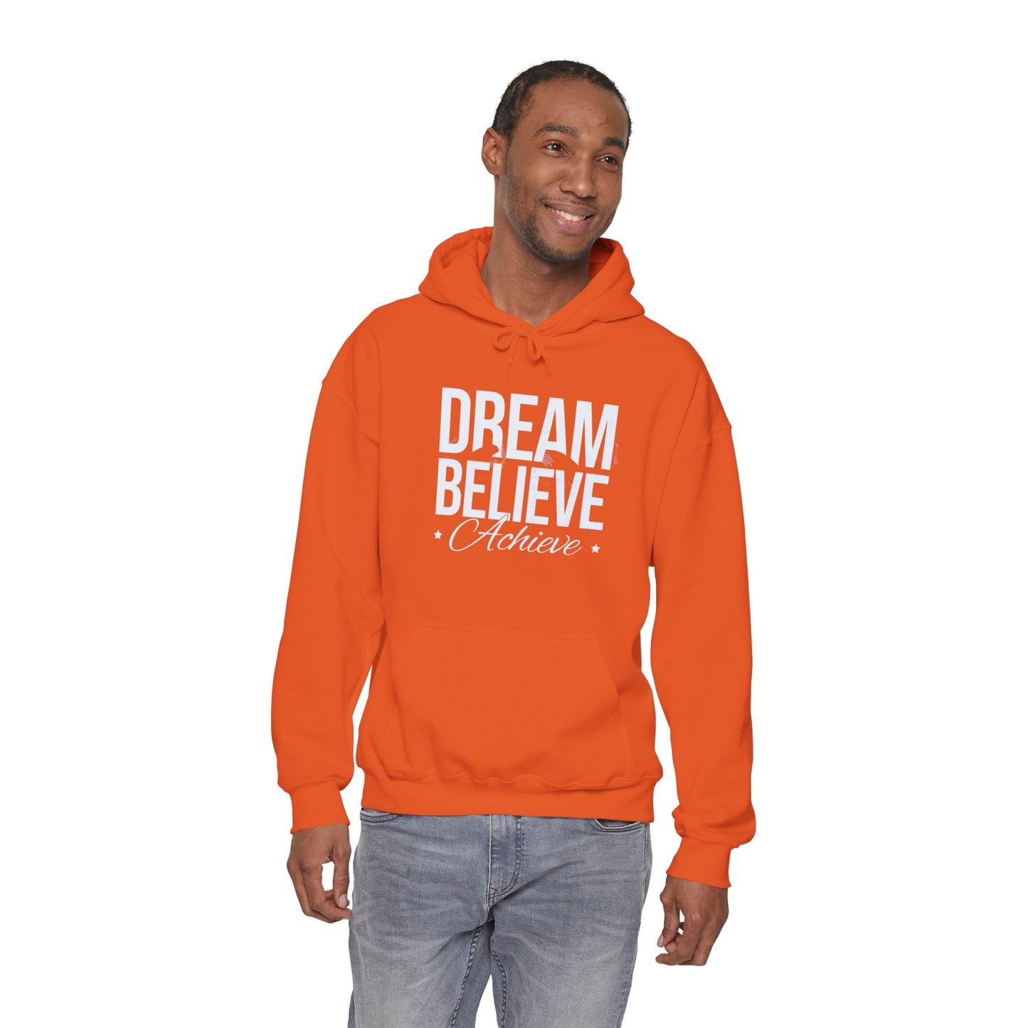 Dream Believe Achieve Hoodie — Motivational Pullover for Goal-Getters