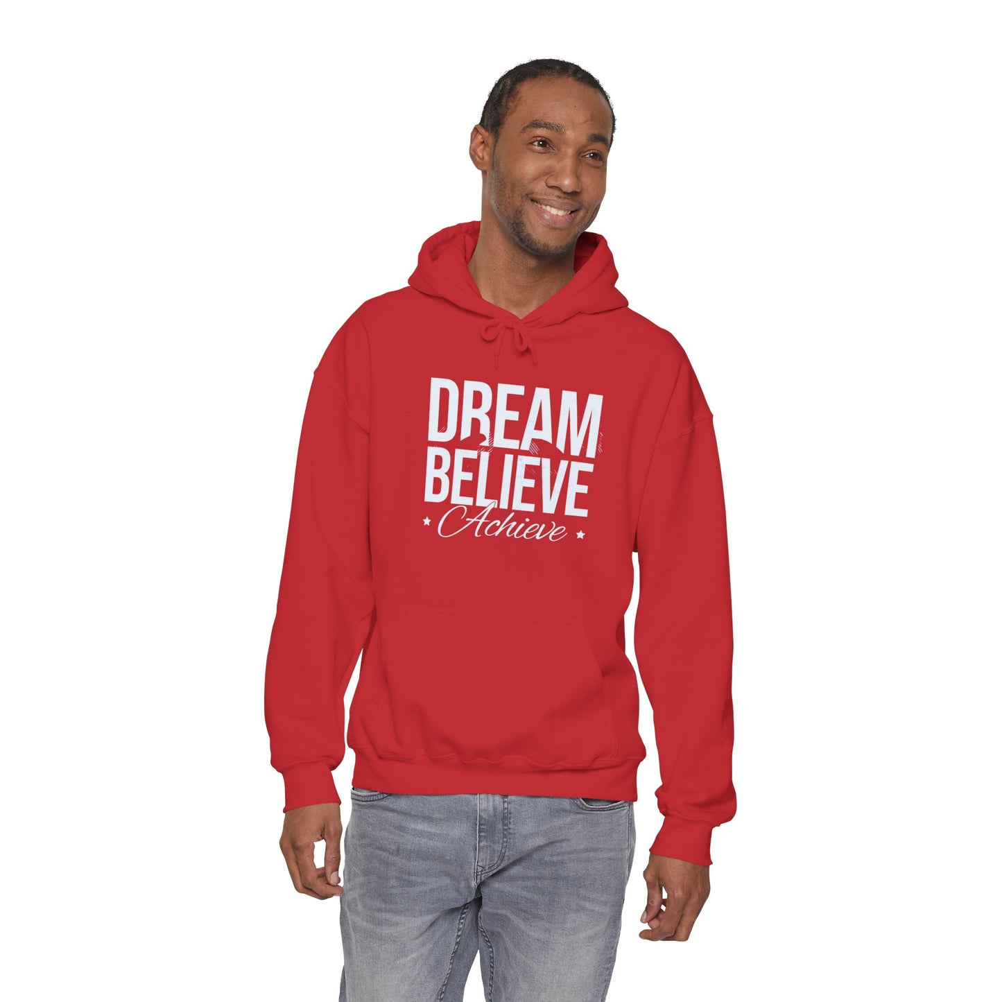 Dream Believe Achieve Hoodie — Motivational Pullover for Goal-Getters