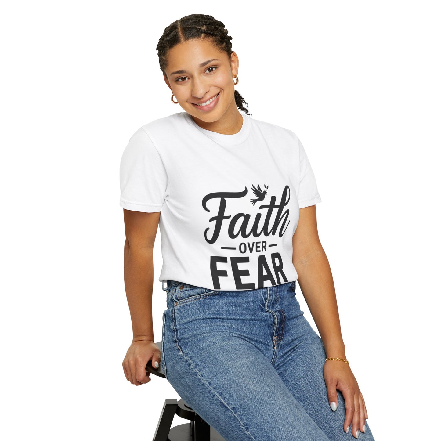 Faith Over Fear T-Shirt — Isaiah 41:10 Inspirational Christian Tee