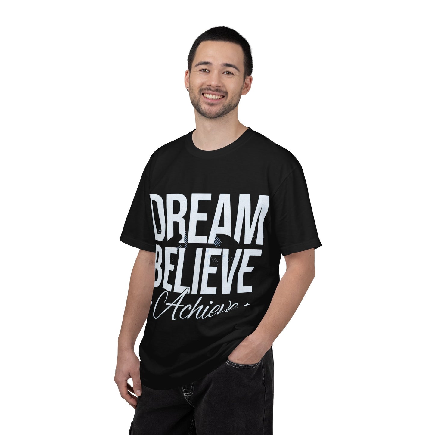 Dream Believe Inspire T-Shirt — Minimal Inspirational Graphic Tee