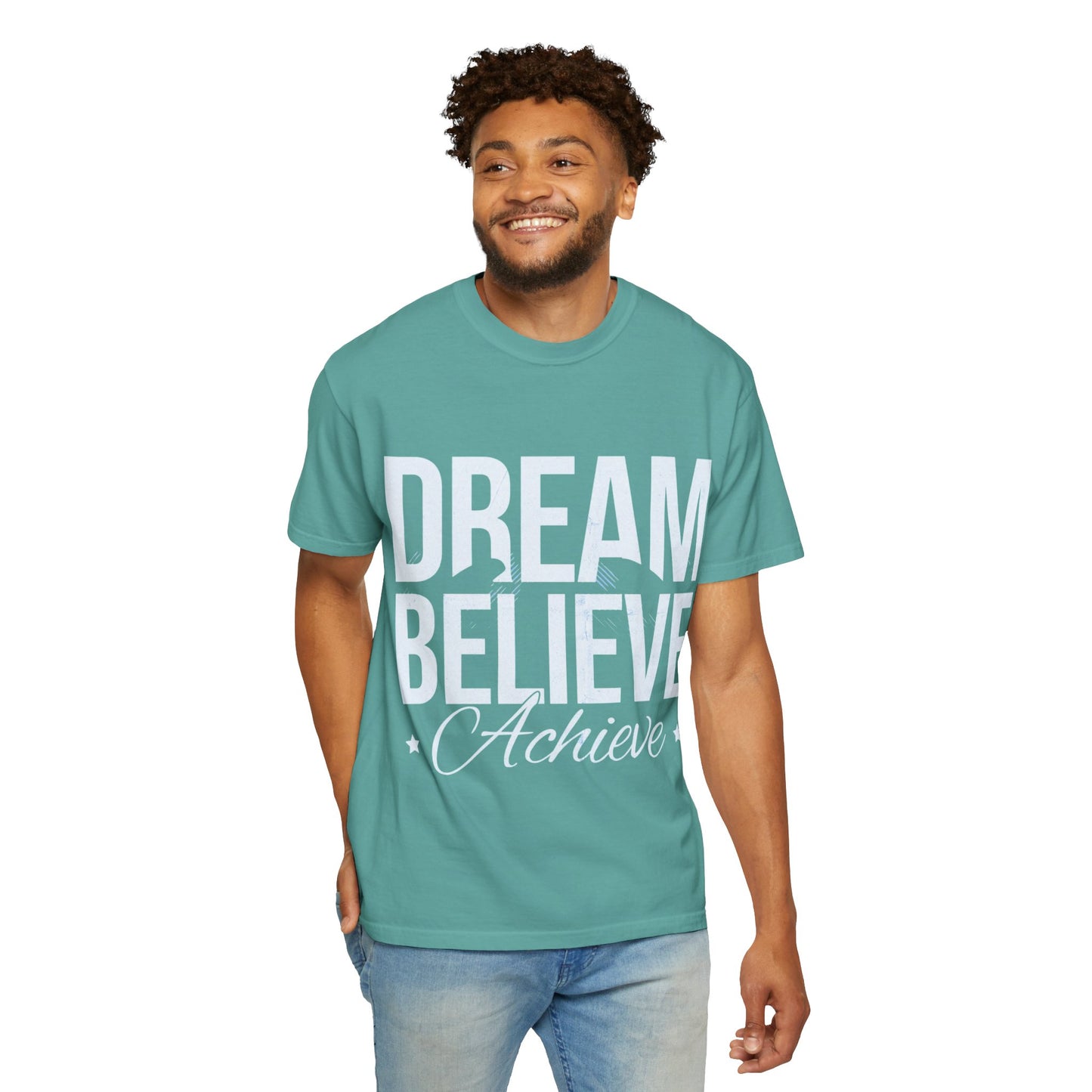 Dream Believe Inspire T-Shirt — Minimal Inspirational Graphic Tee