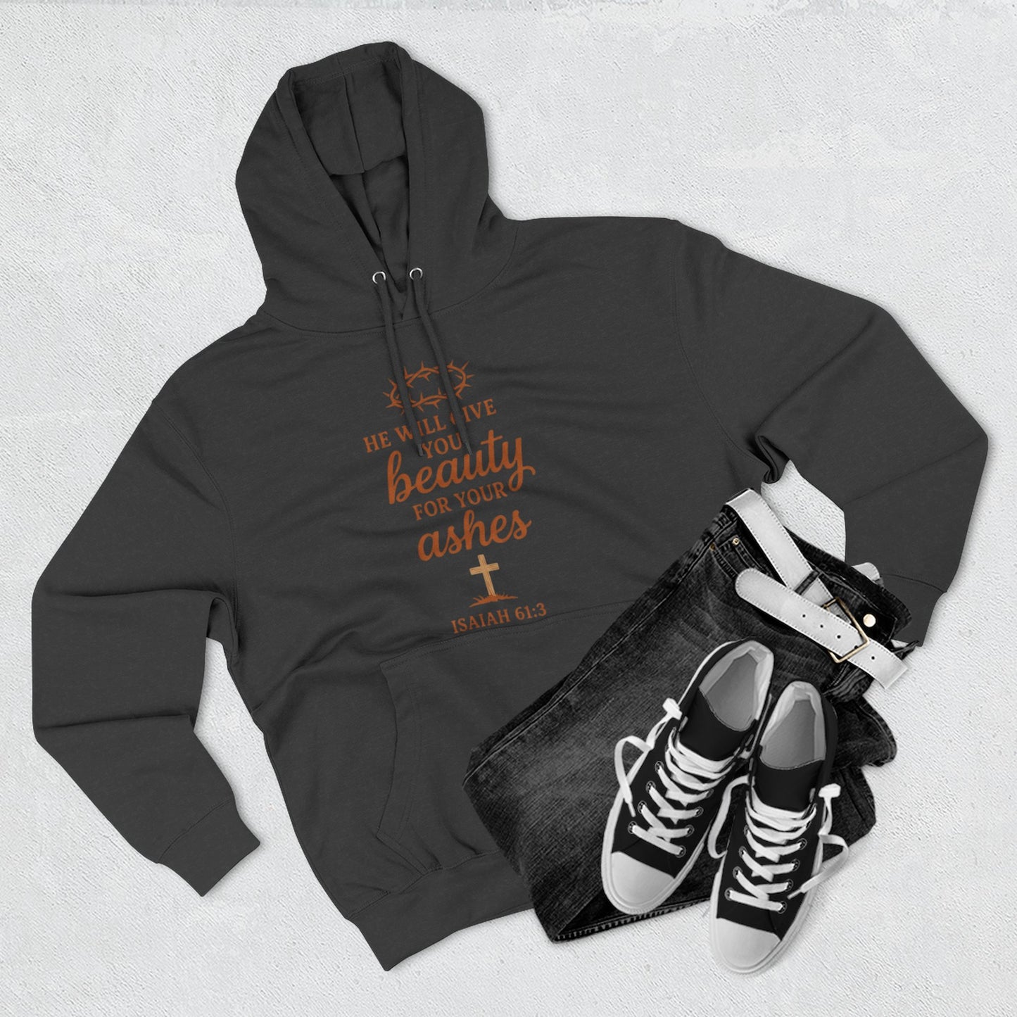 Isaiah 61:3 'Beauty for Ashes' Christian Hoodie
