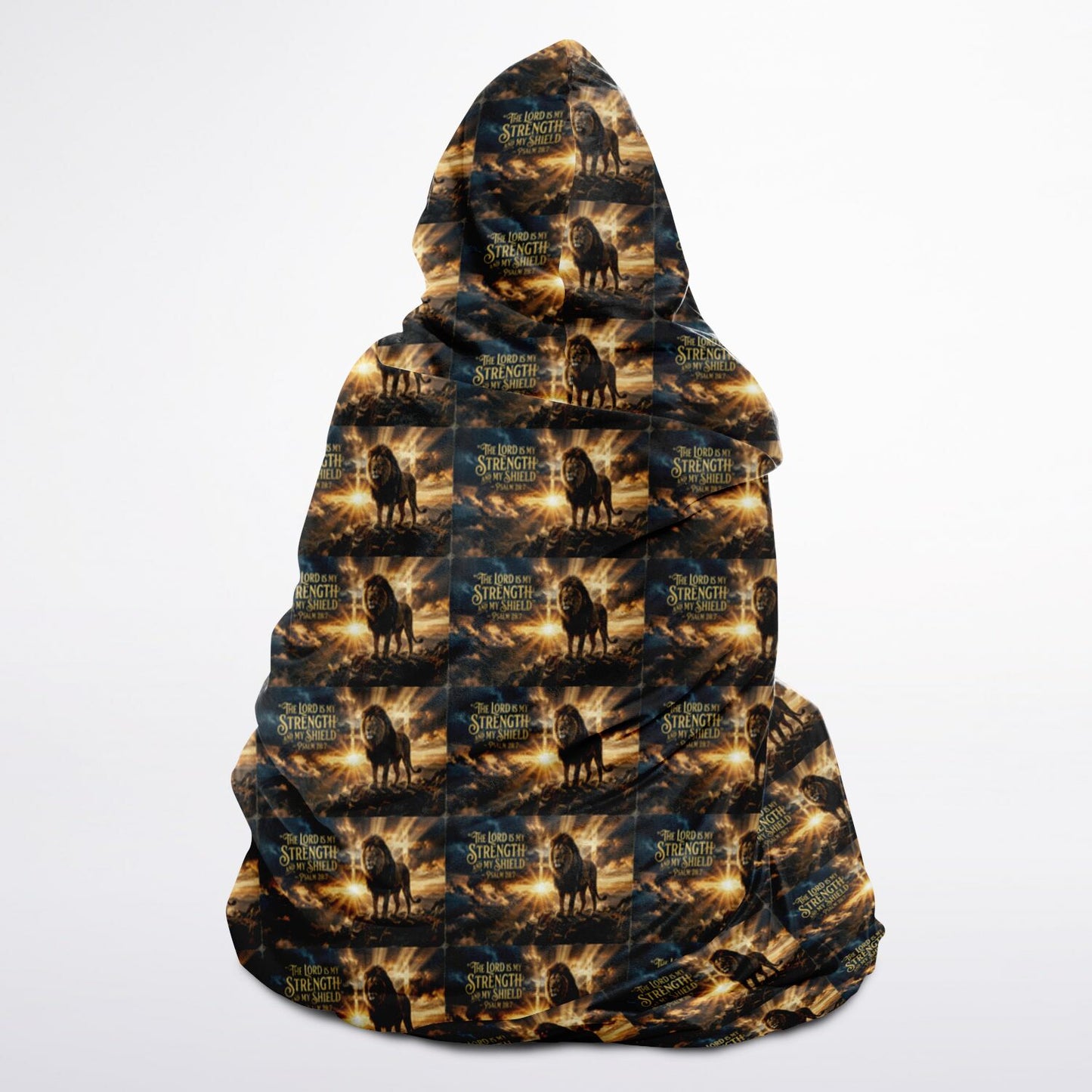 Hooded Blanket Micro Fleece - AOP