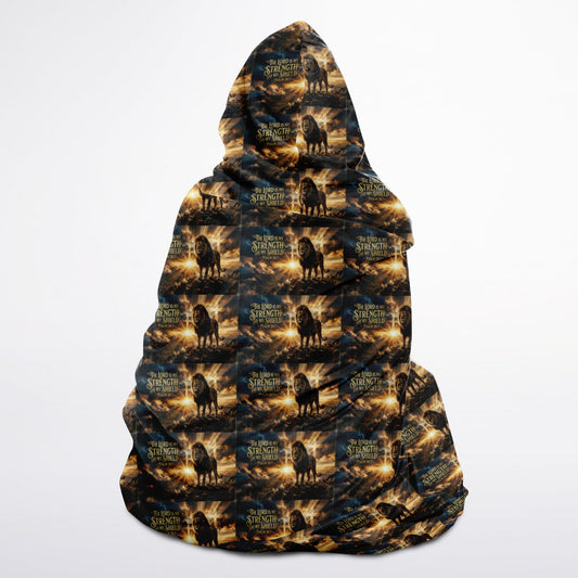 Hooded Blanket Micro Fleece - AOP