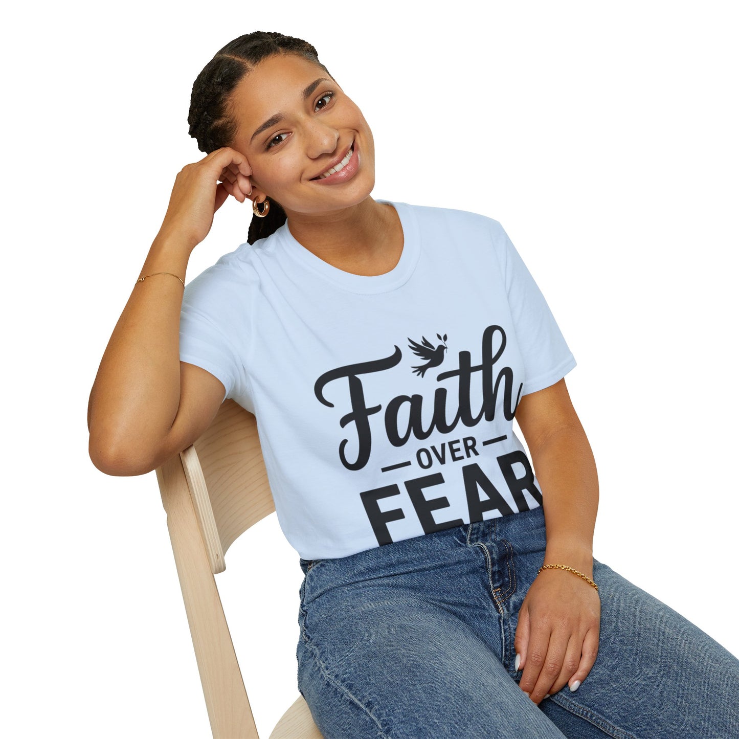 Faith Over Fear T-Shirt — Isaiah 41:10 Christian Inspirational Tee