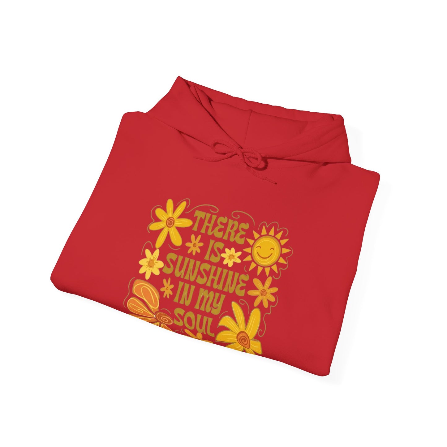There Is Sunshine In My Soul Hoodie — Retro Floral Positive Quote Sweatshirt