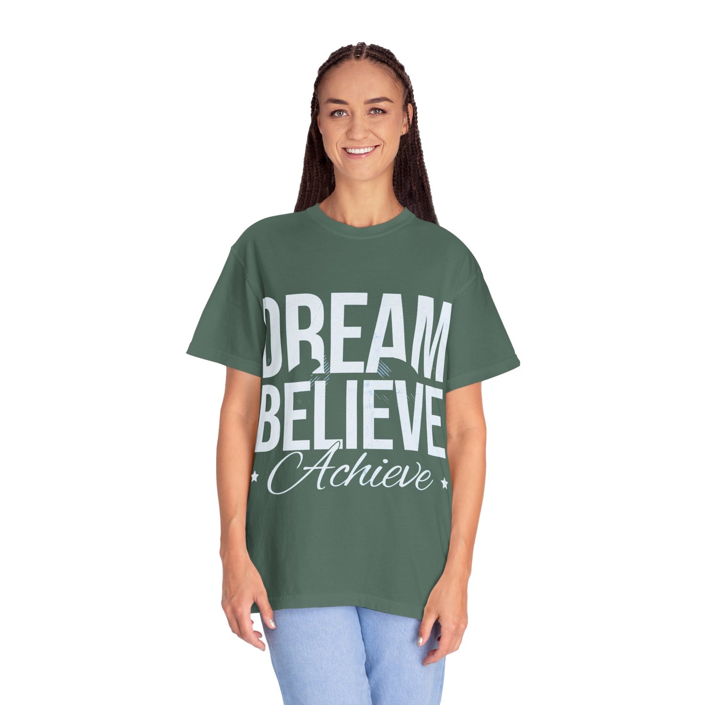 Dream Believe Inspire T-Shirt — Minimal Inspirational Graphic Tee