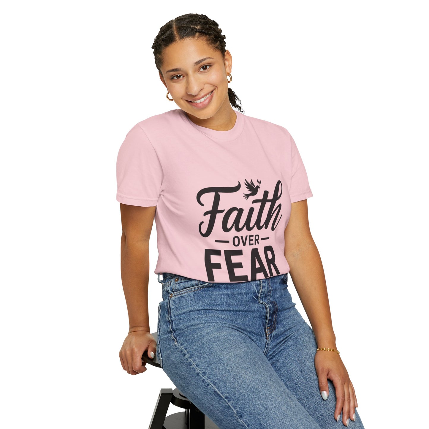 Faith Over Fear T-Shirt — Isaiah 41:10 Inspirational Christian Tee
