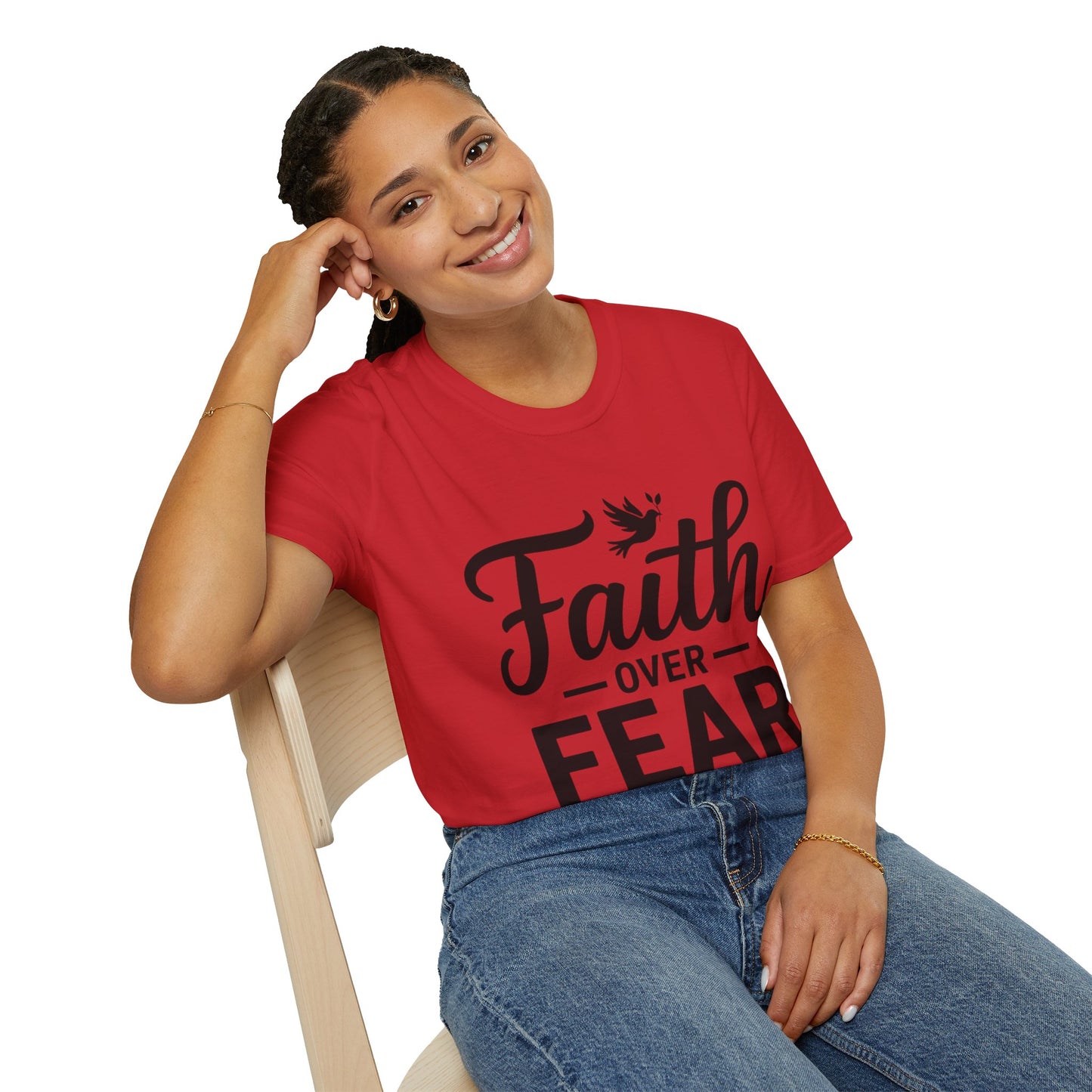 Faith Over Fear T-Shirt — Isaiah 41:10 Christian Inspirational Tee