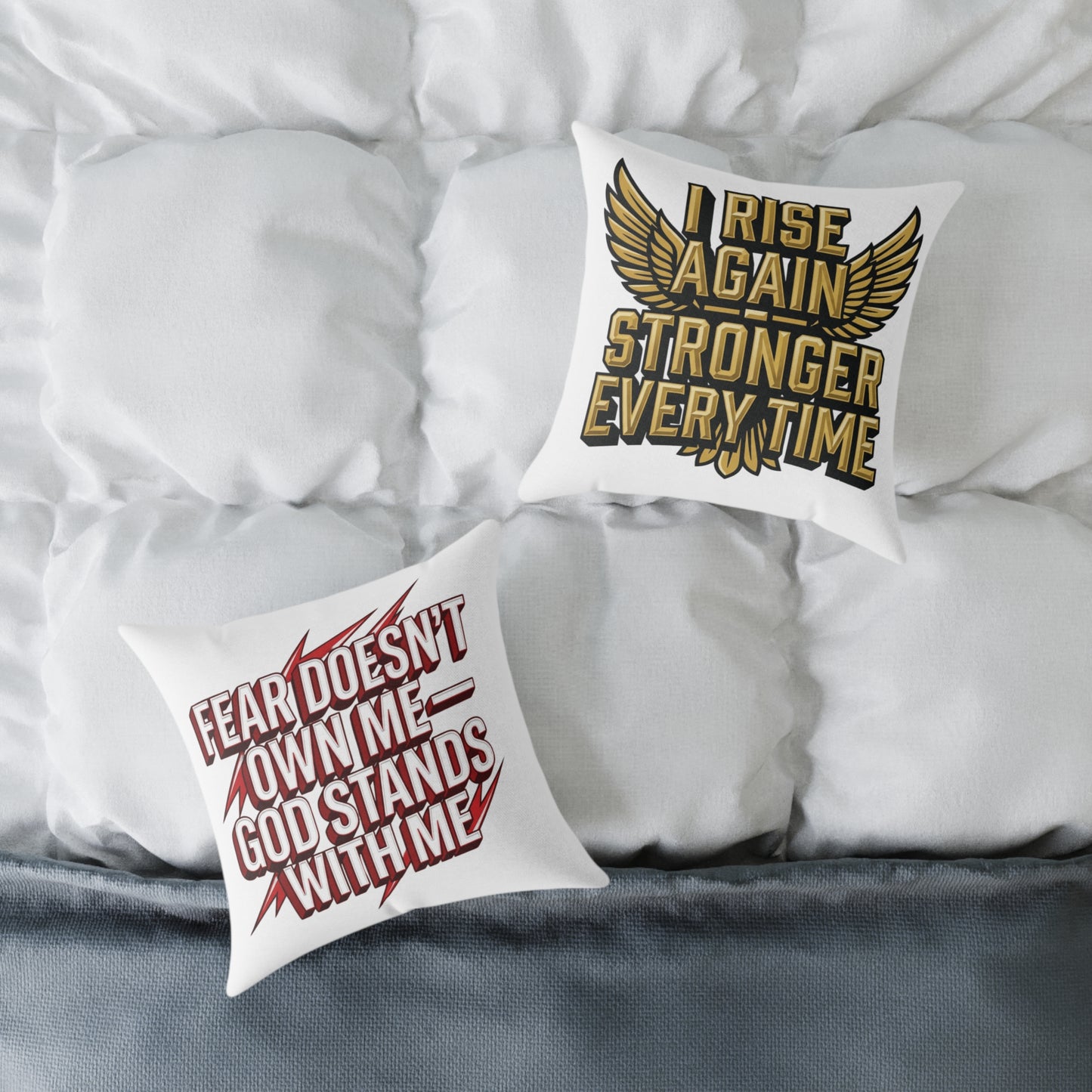 Square Poly Canvas Pillow — Durable Decorative Throw Pillow