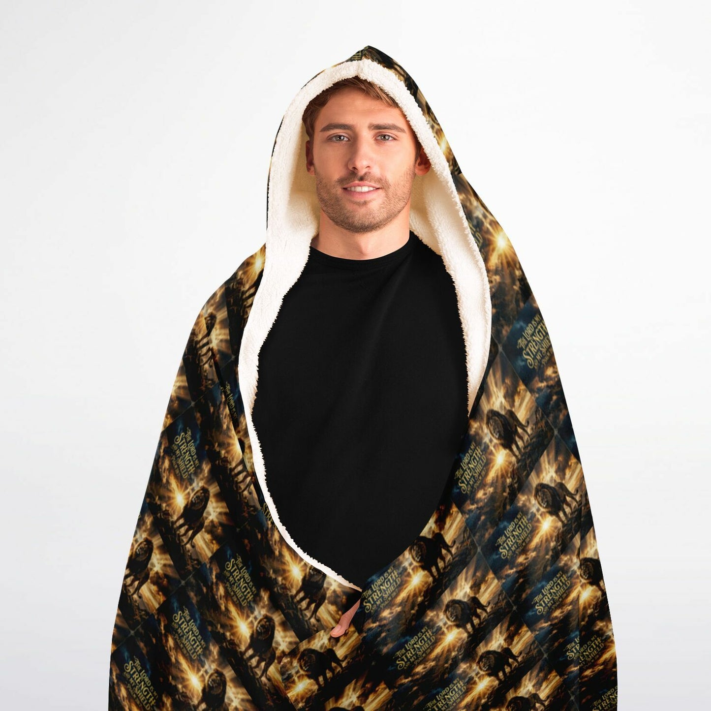 Hooded Blanket Micro Fleece - AOP