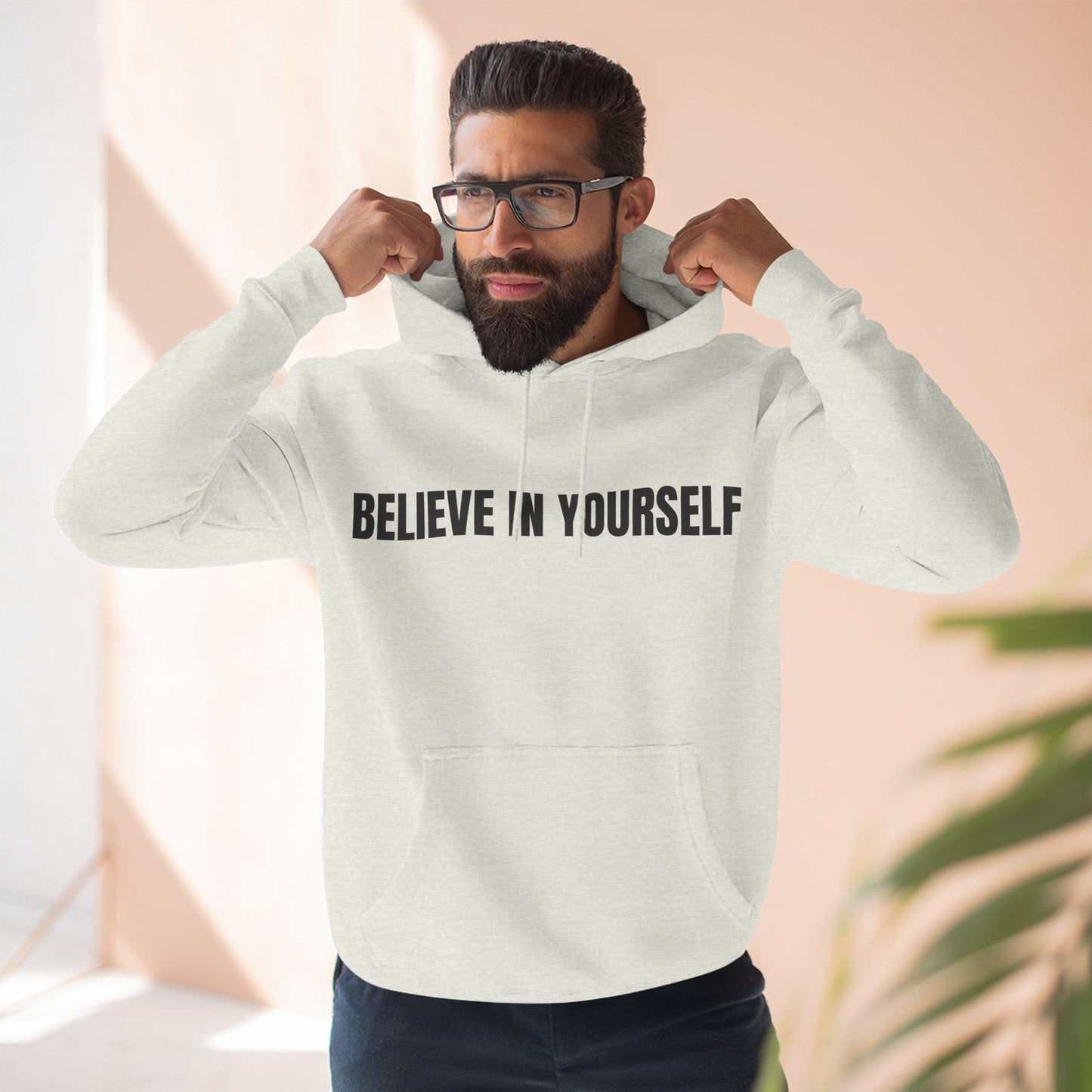 Believe In Yourself Hoodie — Minimal Motivational Pullover