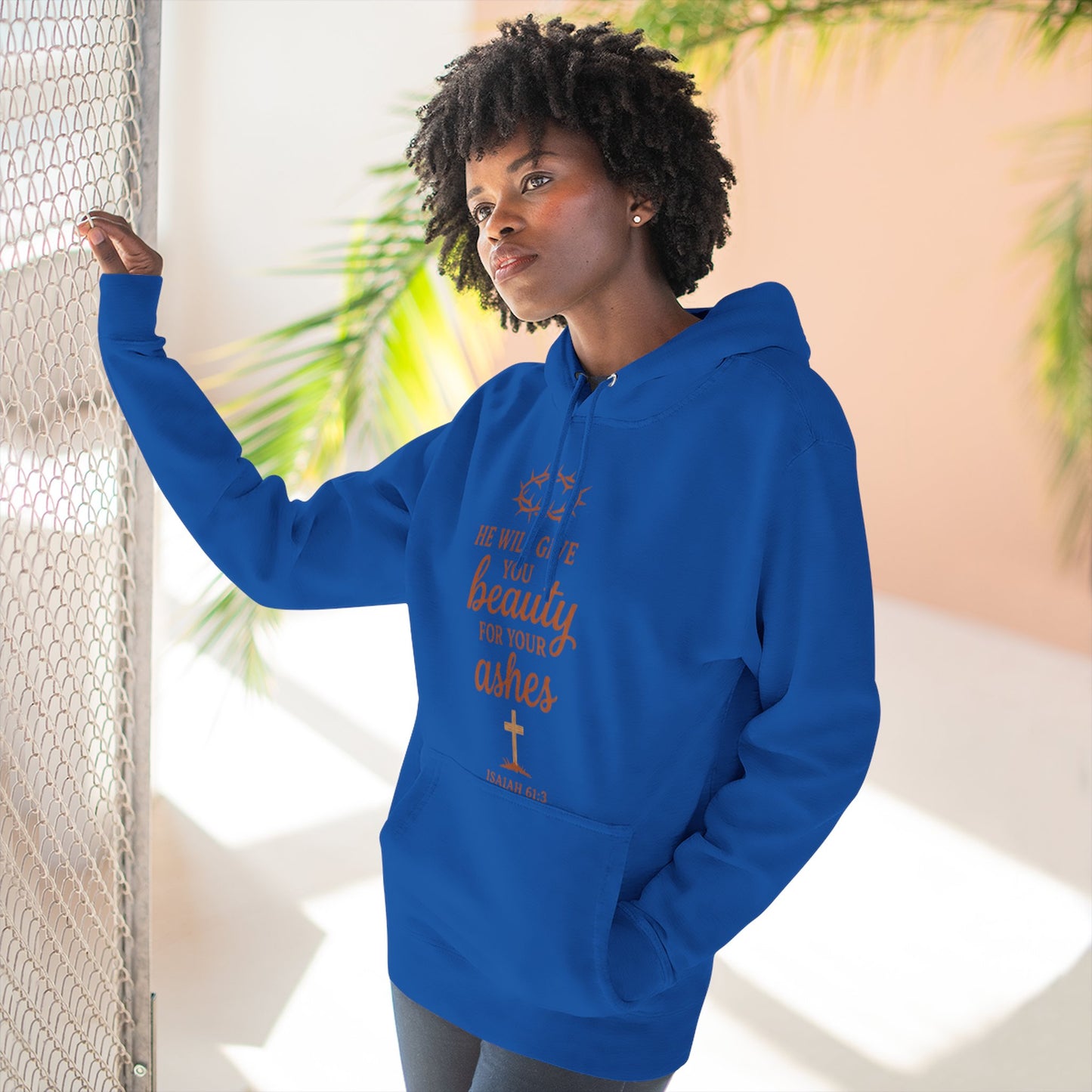 Isaiah 61:3 'Beauty for Ashes' Christian Hoodie