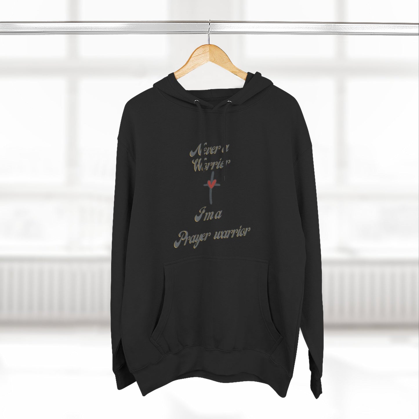 Prayer Warrior Hoodie — "I'm a Prayer Warrior" Christian Faith Pullover