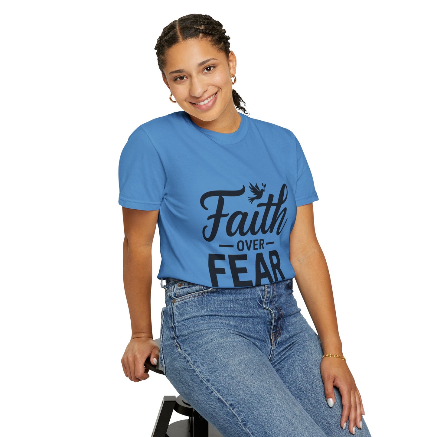Faith Over Fear T-Shirt — Isaiah 41:10 Inspirational Christian Tee