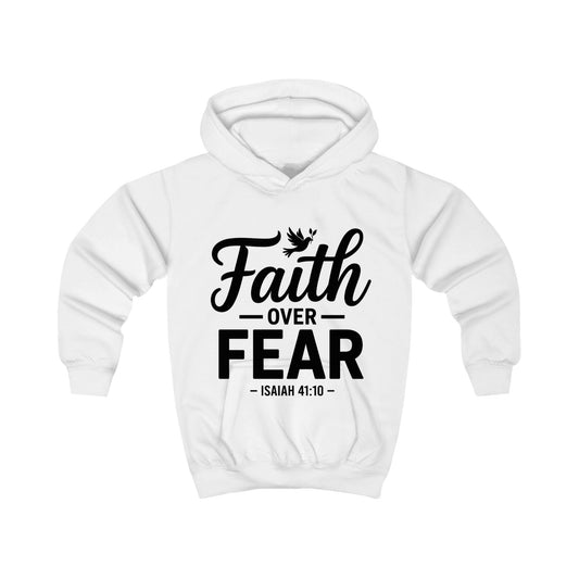 Faith Over Fear Kids Hoodie – Isaiah 41:10 Inspirational Youth Sweatshirt