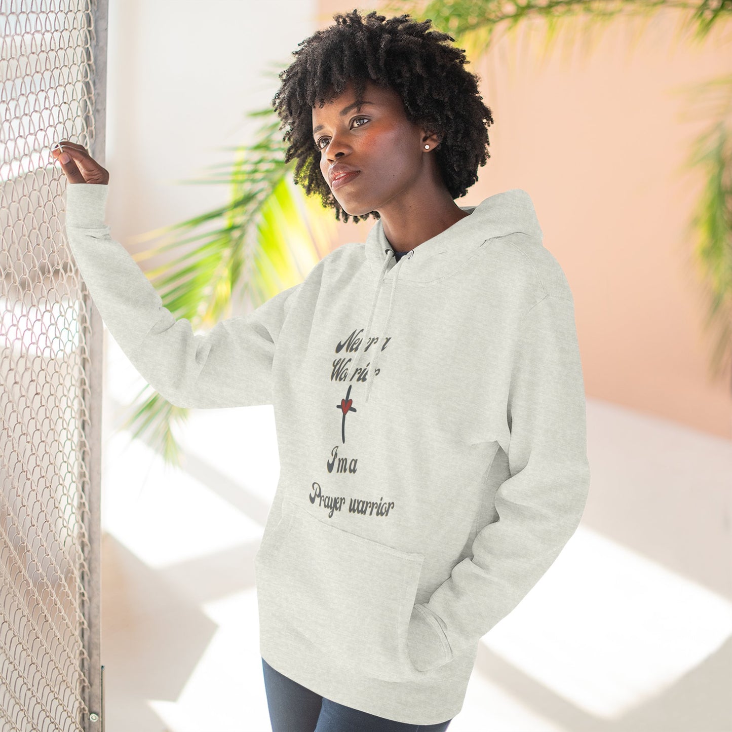 Prayer Warrior Hoodie — "I'm a Prayer Warrior" Christian Faith Pullover