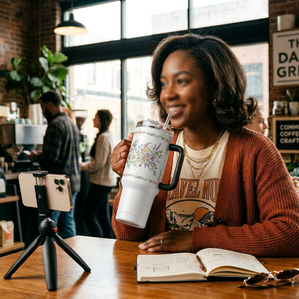 Travel Mug with a Handle
