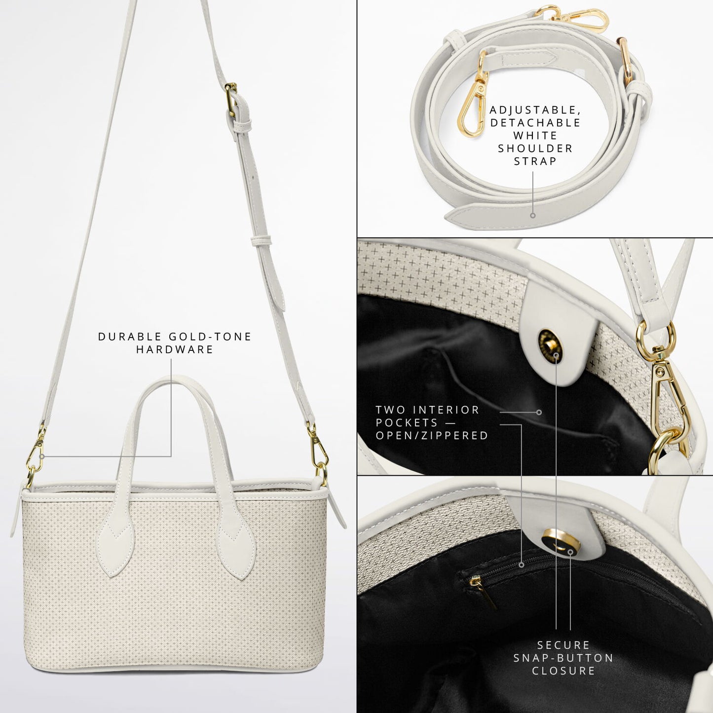 Leather Tote Bag - AOP
