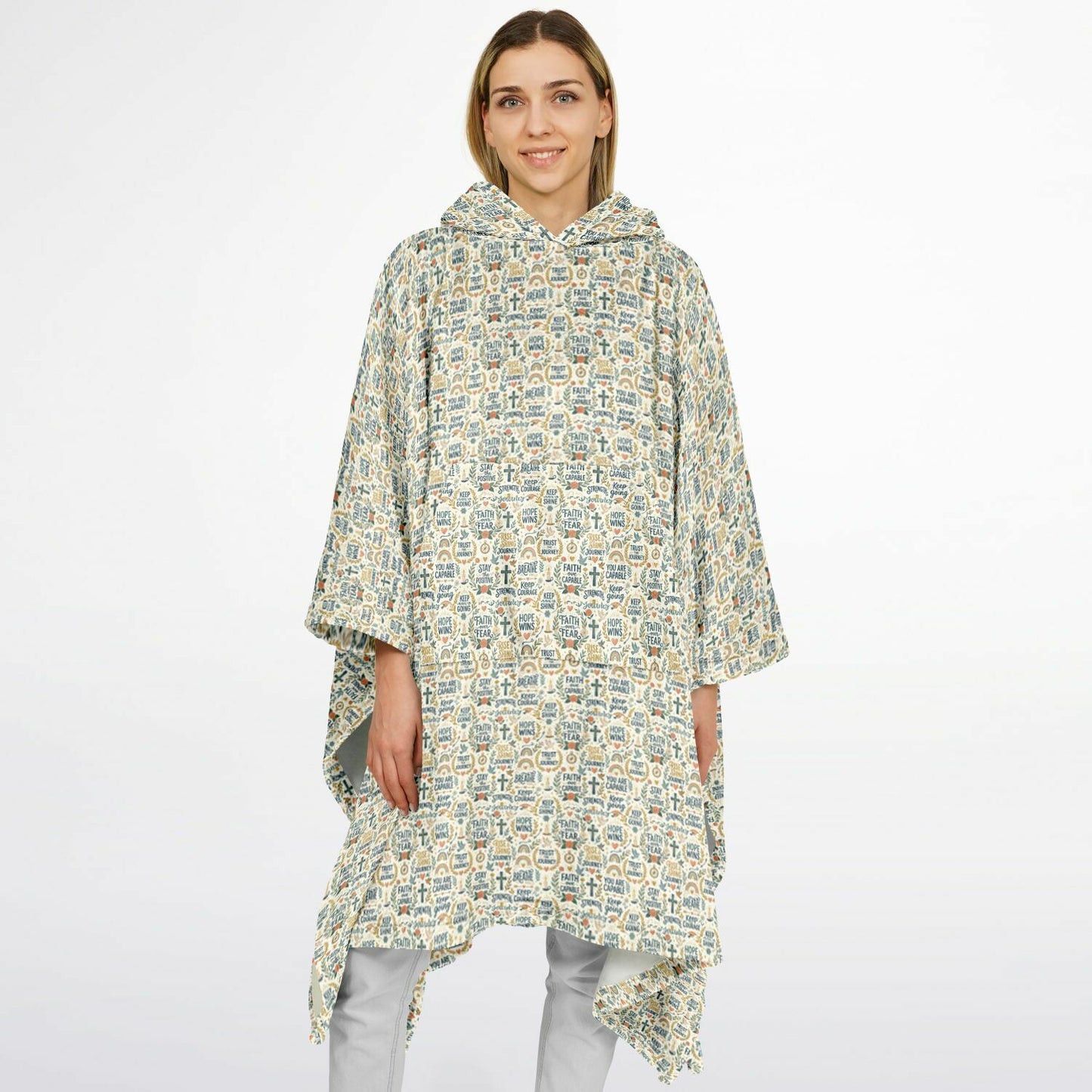 The Prayer Wrap — Flannel Blanket Poncho